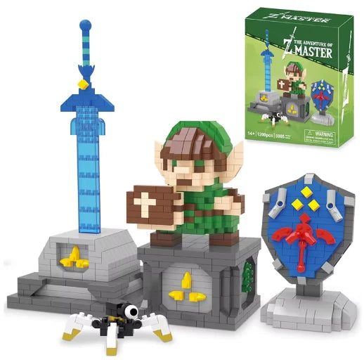 Fantasy Sword Shield Micro Building Blocks DIY Model Toy Gift Model