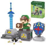 Fantasy Sword Shield Micro Building Blocks DIY Model Toy Gift Model