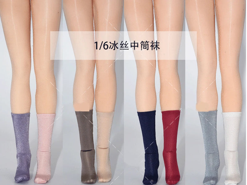 1/6 Scale Tbleague Phicen Female Soldier Opaque Ice Stockings Model Model