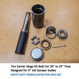Spare Tire Carrier Hinge for Swing Arm Bumper Table Truck DIY Kit Mega Spindle Model