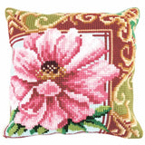 CdA stamped cross stitch kit cushion "Luxurious Lilly I" 5173, 40x40cm, DIY Model