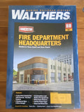 Walthers 933-3765 HO Fire Department Headquarters Building Kit NEW SEALED Model