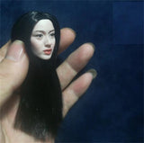 1/6 Female Head Sculpt Model Black  Hair Expression Anime F 12''Figure   PH TBL Model