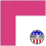 ArtToFrames Custom Pink Tulip Picture Photo Frame Mat Matting Board SM Model