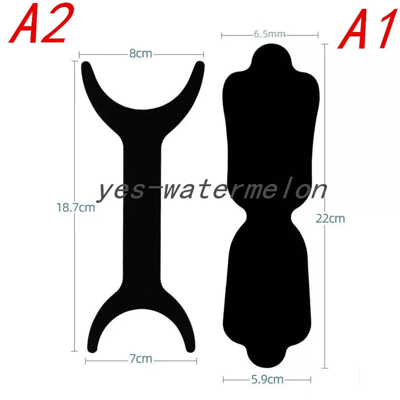 2 Pcs Dental Autoclavale Stainless Steel Bendable A1+A2 Background Board Photo Model