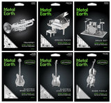 SET of 6 Fascinations Metal Earth Musical Instruments 3D Laser Cut Model Kits Model