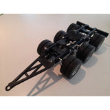 1/14 RC Truck Dolly ?C Tamiya Compatible Triple Axle Trailer Unassembled DIY Kit Model