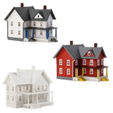 Evemodel N Scale Model Dwelling House Kit Two-story with Porch for Buildings Model