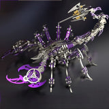 Purple Cyber Scorpion 3D Metal Mechanical Model Kit ?C DIY Alloy Puzzle Toy Model