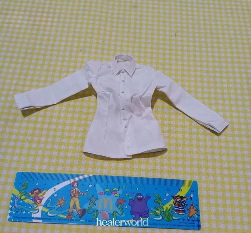 1/6 Action Figure Soldier with Anime Female White Shirt Model 12" Model