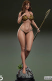 1/24 Resin Figure Jungle Warrior girl Unassembled Unpainted 7693 Model