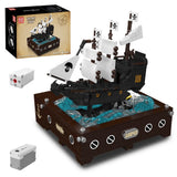 Mould King 10243 Electric Pirate Ship Dynamic Model Building Block Toy Kit Set Model