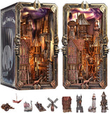 Viking Book Nook Kit DIY Miniature House Dollhouse Puzzle for Adults Teens Model