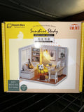 Cuteroom Sunshine Study DIY Miniature House Kit with LED Lights Model