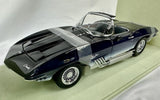 NIB UT Pauls Model Art 1:18 1969 Chevrolet Corvette MAKO SHARK SHOW CAR BLUE Model