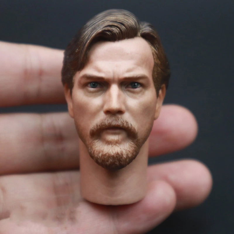 Obi-Wan Kenobi Ewan McGregor Head Carved 1/6 Scale DIY 12'' Action Figure Model