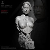 H55mm Resin Model Figure Mechanical Female Bust Unassembled Unpainted Model Model