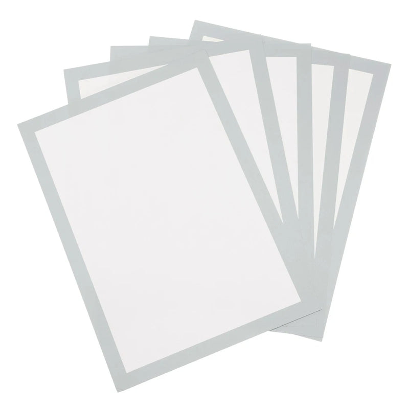 11.7x8.3 Inch Color Frame Poster Board, 2 Pcs Poster Board Paper, Silver Gray Model
