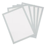 11.7x8.3 Inch Color Frame Poster Board, 2 Pcs Poster Board Paper, Silver Gray Model