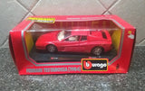 NEW BBURAGO 1984 RED FERRARI TESTAROSSA 1:24 SCALE DIE-CAST MODEL FREE SHIPPING Model