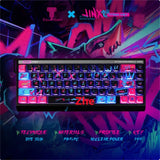 LOL Arcane Jinx PBT Keycaps Cherry MX Side-Lit For RGB Keypads 130/144 Keys Model