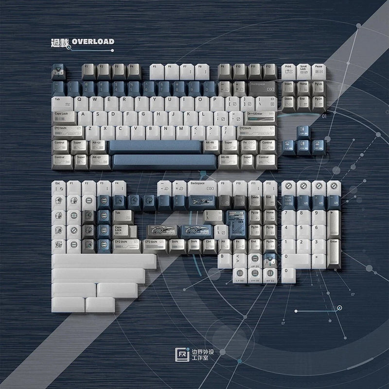Frontier Overload Keycap Cherry MX Profile PBT PC backlit keycap for 87+ Keys Model