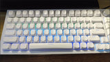 Black White BOW WOB OSA Profile Doubleshot PBT Keycap Set Model