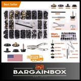 Convenient 354PCS Snap Kit with Heavy-Duty Stainless Steel Snaps and Storage Box Model