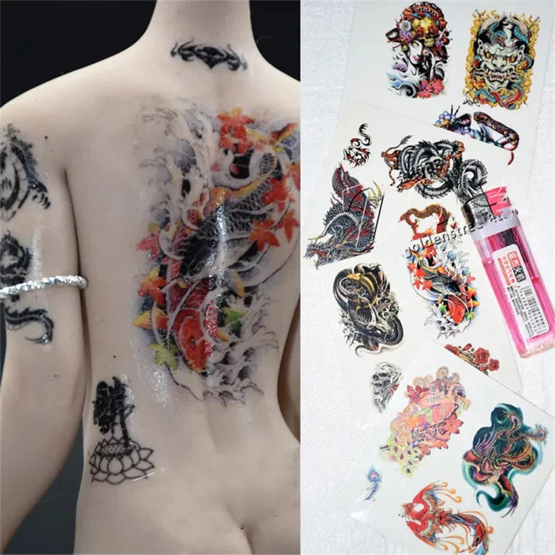 1/6 Scale Mini Tattoo Sticker Water Sticker Model For 12'' Action Figure Body #D Model