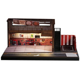 1/64 Diecast Car Garage Diorama Model 2-Tier Repair Shop Parking Display Case Model