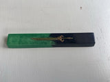 Handmade Custom Green Black Resin Sword Spacebar Keycap B Grade Model