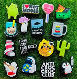 30 Mixed PVC Shoe Charm Lot Different Charms Fit for Croc Jibbitz Wristband Charms