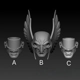 1/12 1/18 Unpainted Comics Hawkman Head Sculpt Model Toys Model