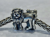 TROLLBEADS Lions Bead TAGBE-20083 Silver RETIRED 2021 MUSEUM BEAD (ONE) NEW! Charms