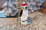 NEW Byers¡¯ Choice Christmas Penguin 6.5"Tall Wearing Red Santa Hat ~2015 Model