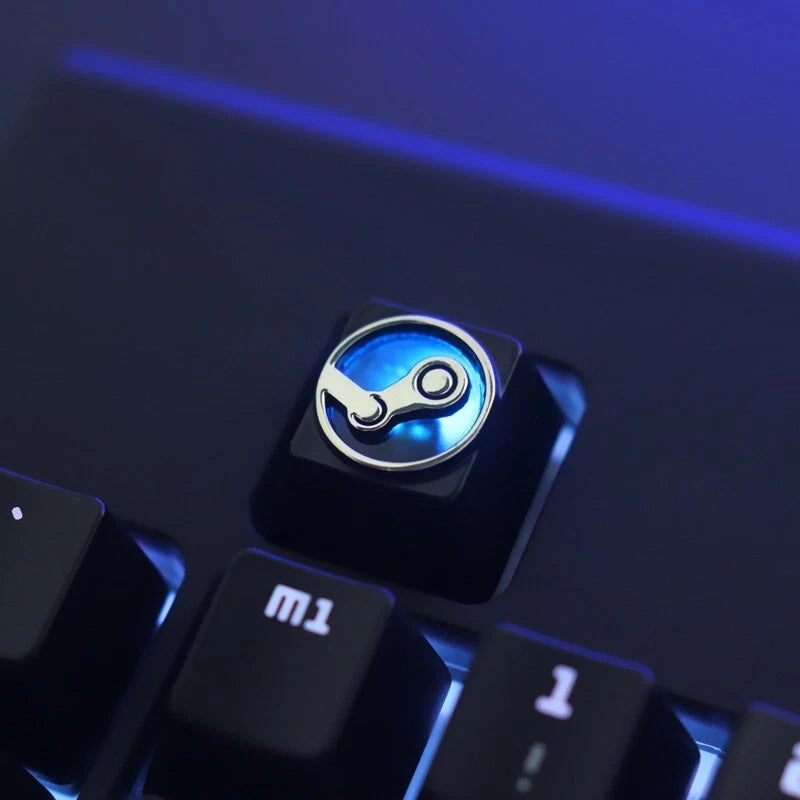STEAM Custom Zinc Alloy Metal Keycap For Cherry MX Mechanical Keyboard Model