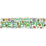 Heritage counted cross stitch kit Aida "Bee Happy", KCBH1576-A, 28,5x7cm, DIY Model