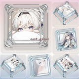 Anime Honkai Star Rail Firefly Novel Transparent Clear Keycaps for MX Keyboard Model