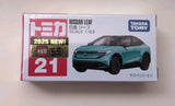TAKARA TOMY TOMICA #21 NISSAN LEAF DIECAST MODEL CAR New For 2025 Scale 1/63 Model