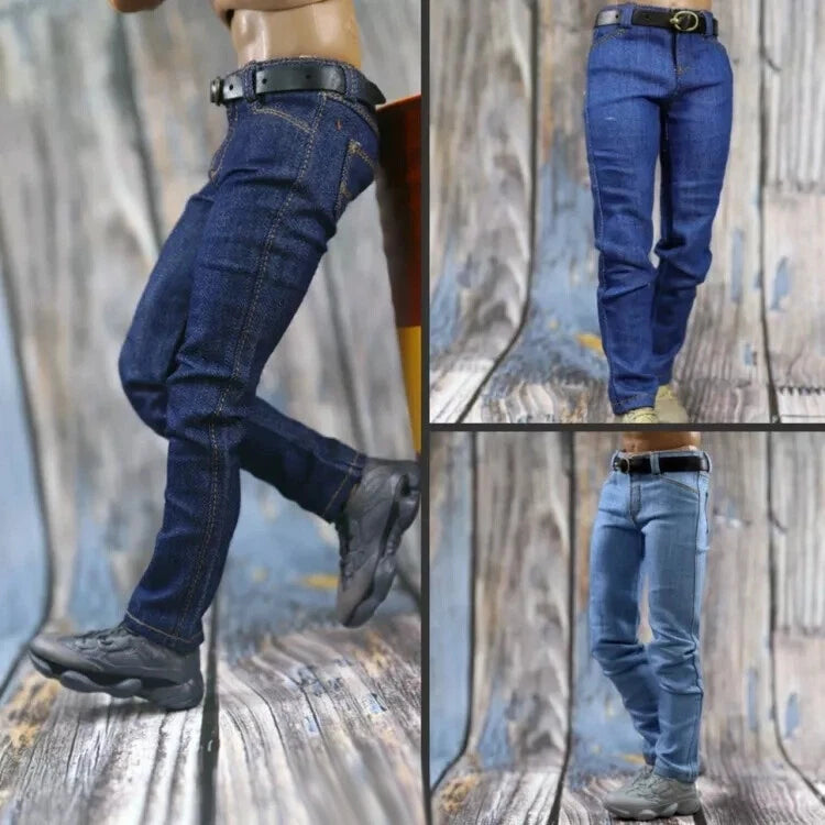 1/6 Man Pants ACN001 Male Jeans Clothes Model For Action Figure Soldier BJD Doll Model