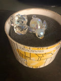 Swarovski Crystal Lucky Cat Japanese Figurine Display Object and Swarovski Benny Model