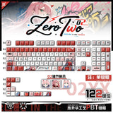 Anime DARLING in the FRANXX Zero Two PBT Keycap 122 pcs for Mechanical Keyboard Model