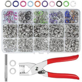 Metal Snaps Buttons Kit with Pliers Tool - 10 Colors Model