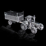 3D Metal Puzzle Tractor Model Kits DIY Laser Cut Assemble Jigsaw Children Toys Model
