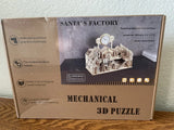3D Wooden Mechanical Puzzle Santa's Factory Clock Model Kit LG824 New & Sealed Model
