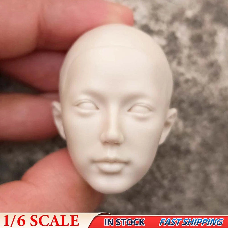 1/6 Model China Beautiful Female Girl Head Sculpt Fit 12" DIY Hot Toys Figures Model