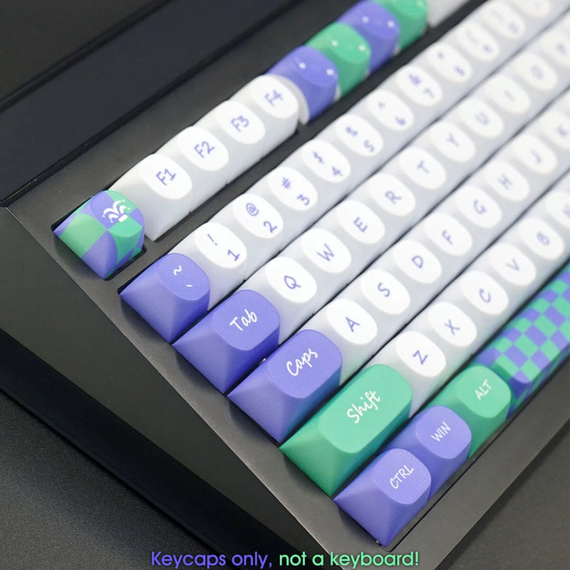 Green Purple Joker PBT Keycaps Set Ball Shape for Cherry MX Mechanical Keyboards Model