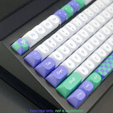 Green Purple Joker PBT Keycaps Set Ball Shape for Cherry MX Mechanical Keyboards Model