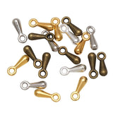 Tear Drop Pendants Charms Tail Extend Chain End Beads DIY Jewelry Making 100Pcs Charms