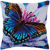 CdA stamped cross stitch kit cushion "Volatic turquoise" 5313, 40x40cm, DIY Model